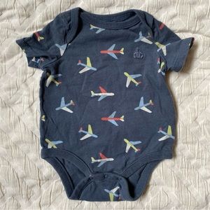 babyGap Airplane Print Short Sleeve Bodysuit
